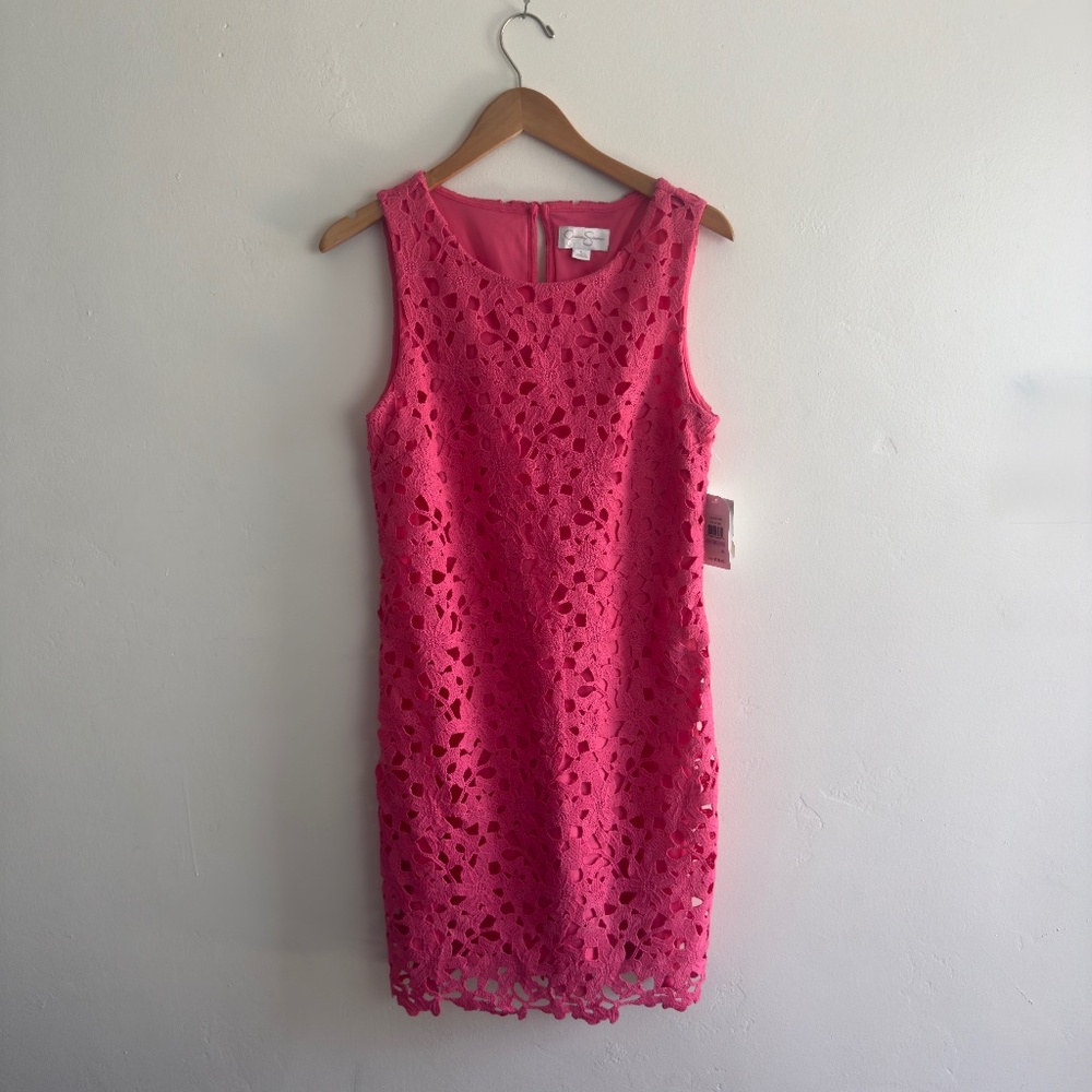 Jessica Simpson Petite Lace Shift Dress